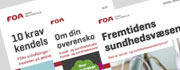 Forsider af tre publikationer